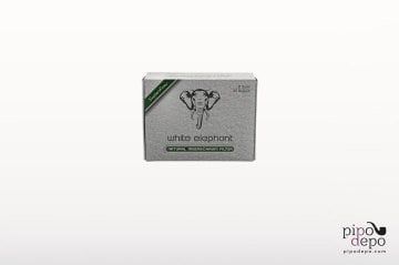 Pipodepo - White Elephant 40 Adet Natürel Lületaşı Pipo Filtresi 9mm