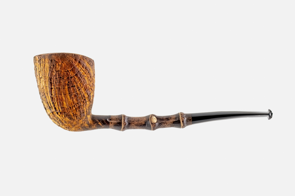 Il Duca - Barone (B) Sandblast Bambu Shank Dublin Pipo (Filtresiz)