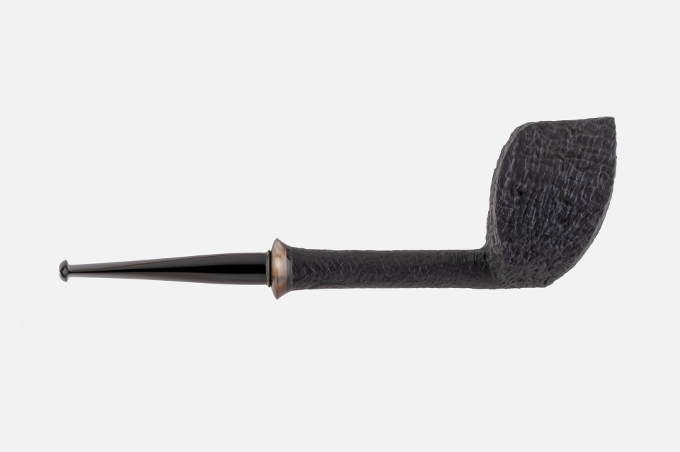 Il Duca - Barone (B) Sandblasted Paneled Dublin Pipo (Filtresiz)