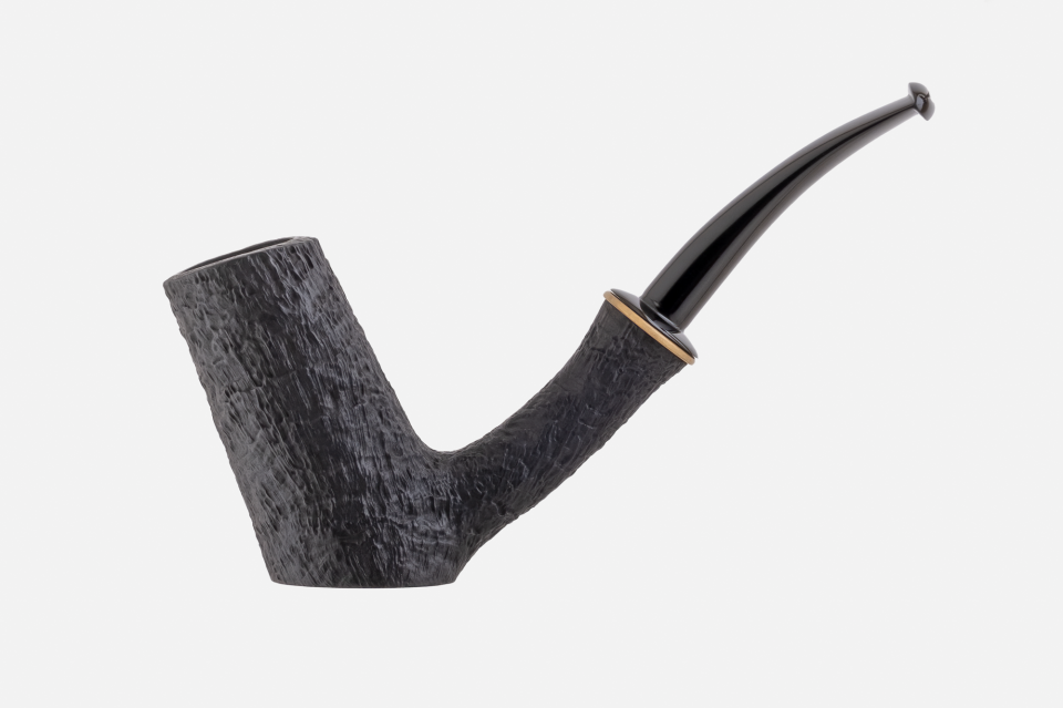 Il Duca - Barone (B) Sandblasted Cherrywood Sitter Pipo (Filtresiz)