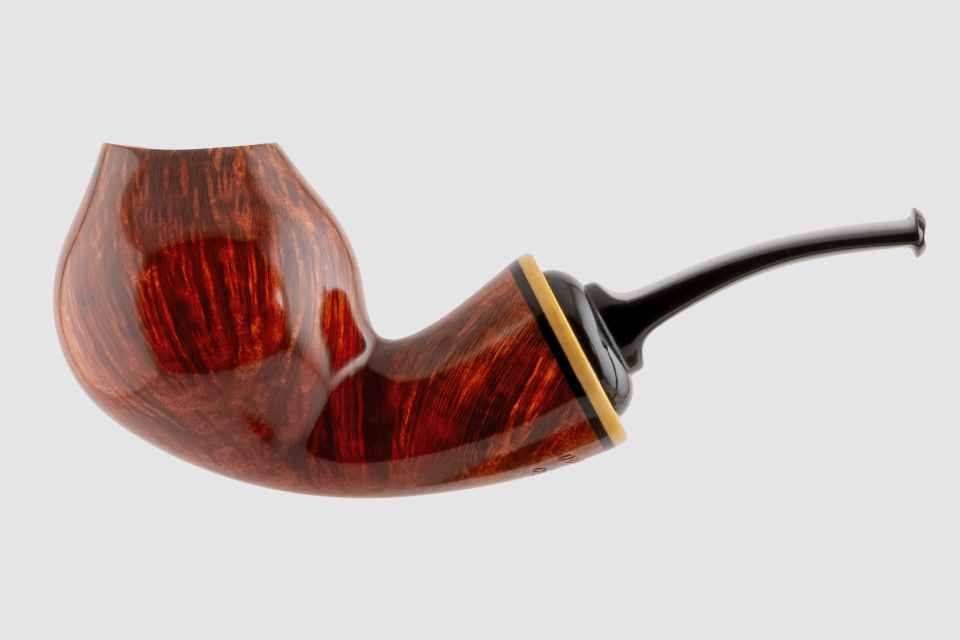 Kolyo Demirev - Smooth Reverse Calabash Tulip Pipo (Filtresiz)