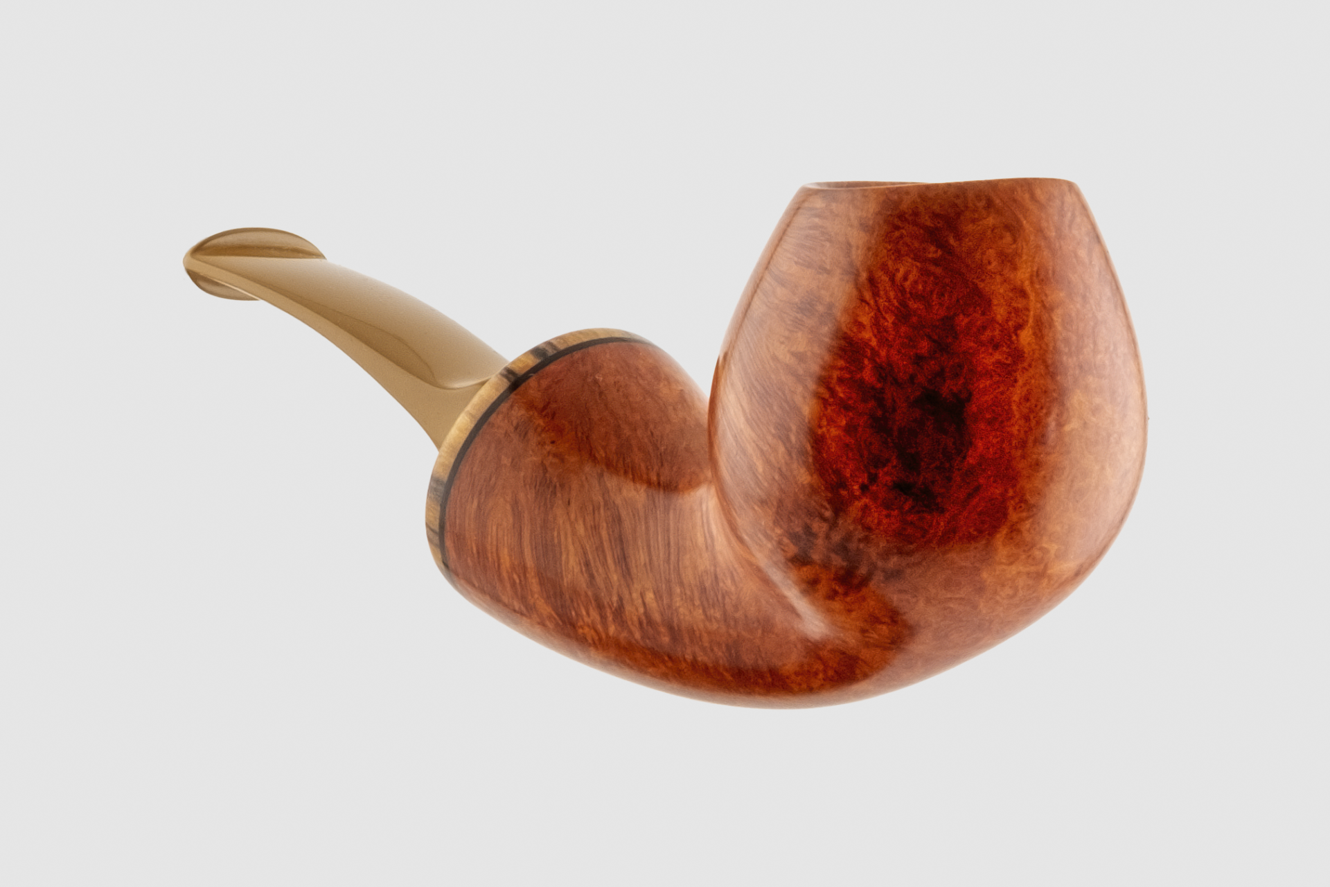 Kolyo Demirev - Smooth Reverse Calabash Brandy Pipe (Unfiltered)
