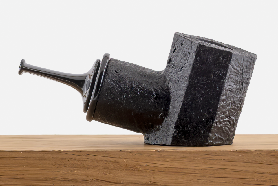 Astra Pipe - Sandblast Panel Poker Pipo (Reverse Calabash)