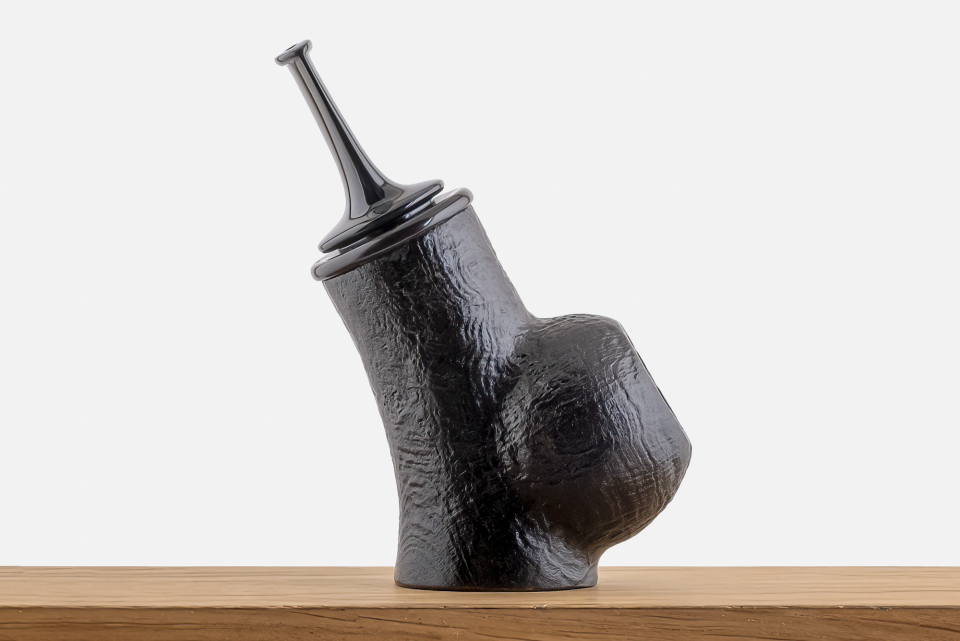 Astra Pipe - Sandblast Calumet  Pipo (Reverse Calabash)