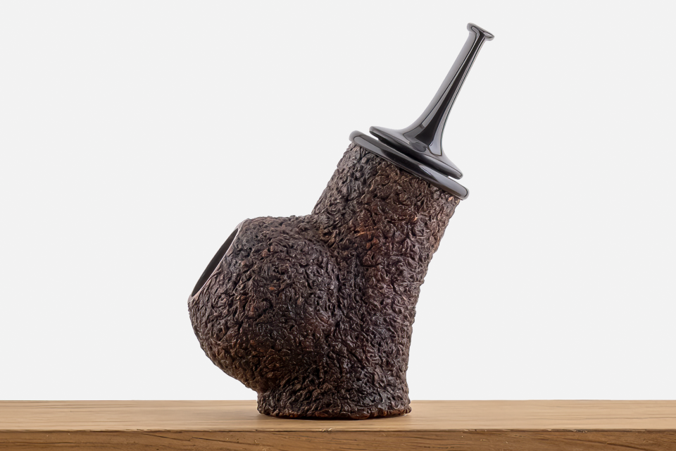 Astra Pipe - Rustik Calumet Pipo (Reverse Calabash)