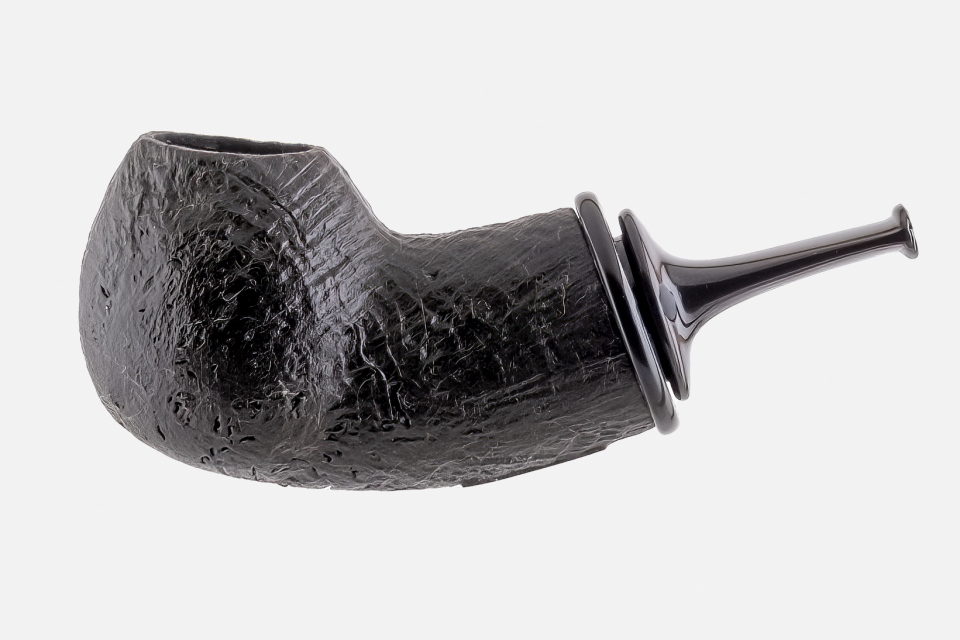 Astra Pipe - Sandblast Apple Pipo (Reverse Calabash)