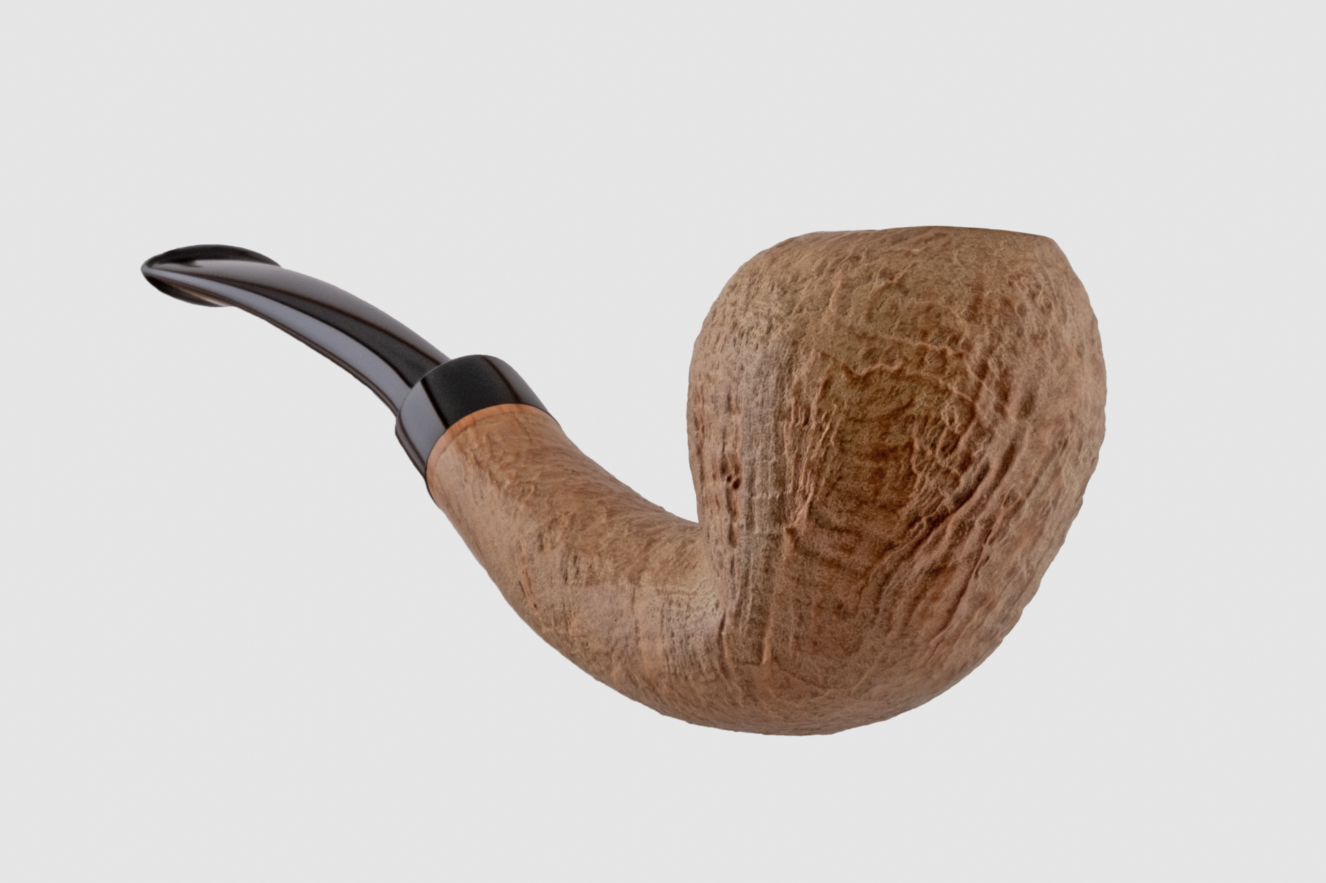 Pipe Ganci - Sandblast Half Bent Acorn Pipe (Without Filter)