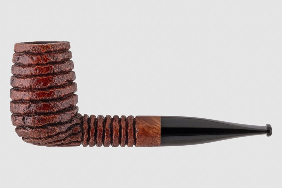 By Skovgaard - Sandblast Rusticated Billiard Pipo (9mm)