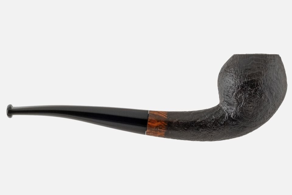 By Skovgaard - Sandblast Bent Apple Pipo (Filtresiz)