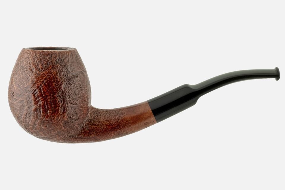 By Skovgaard - Sandblast Bent Apple Pipo (Filtresiz)