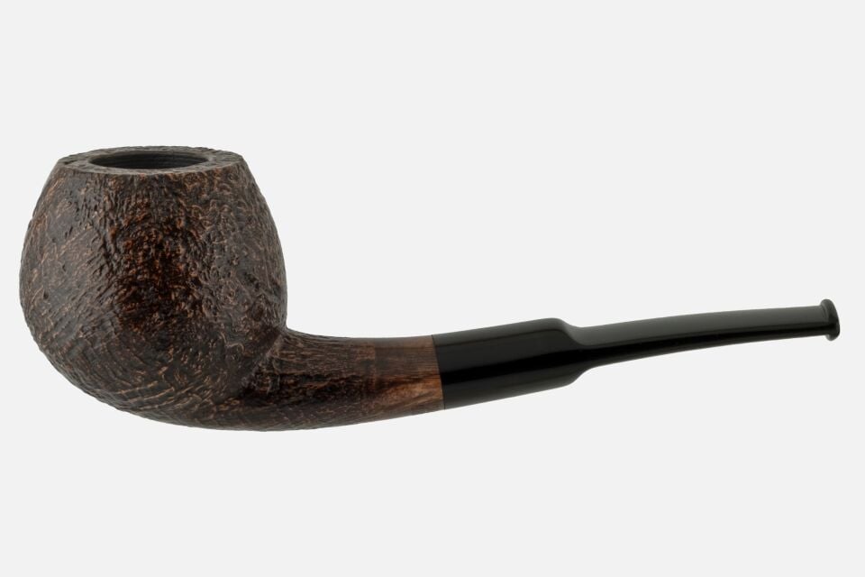 By Skovgaard - Sandblast Bent Apple Pipo (Filtresiz)
