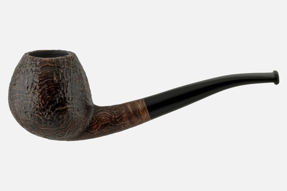 By Skovgaard - Sandblast Bent Apple Pipo (Filtresiz)