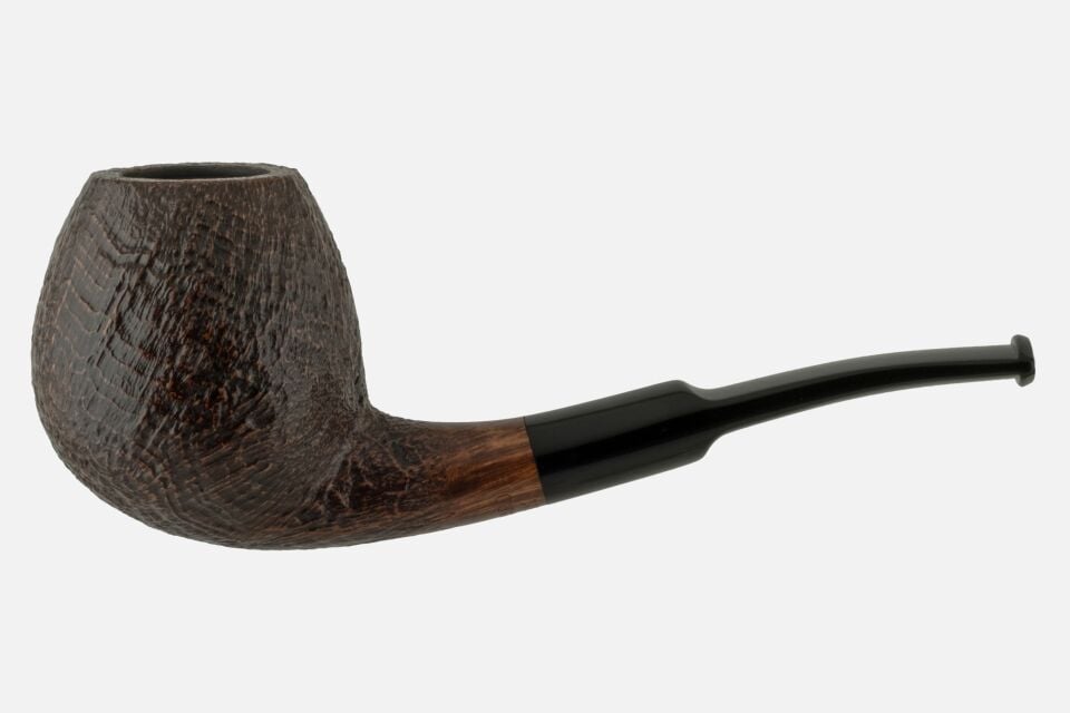 By Skovgaard - Sandblast Bent Apple Pipo (Filtresiz)