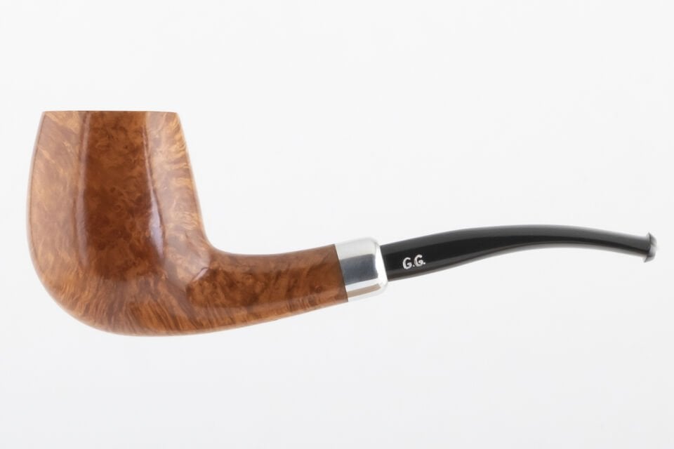Golden Gate Bent Billiard Army Mount Smooth Briar Pipo (Filtresiz)