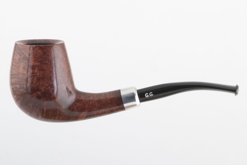 Golden Gate Bent Billiard Army Mount Smooth Briar Pipo (Filtresiz)