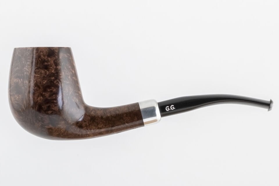 Golden Gate Bent Billiard Army Mount Smooth Briar Pipo (Filtresiz)