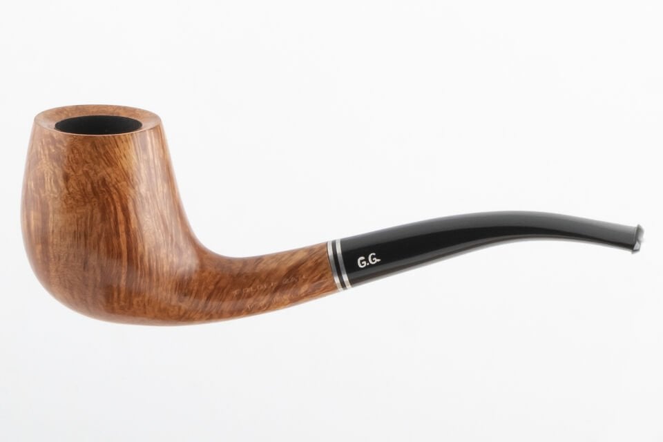 Golden Gate Half Bent Egg Smooth Briar Pipo (Filtresiz)