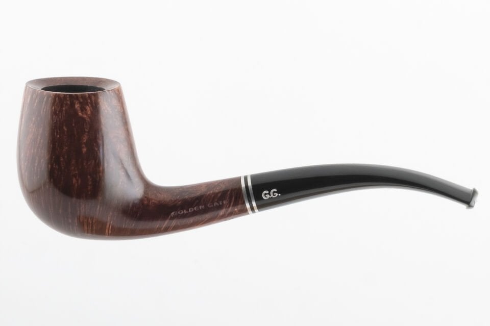 Golden Gate Half Bent Egg Smooth Briar Pipo (Filtresiz)