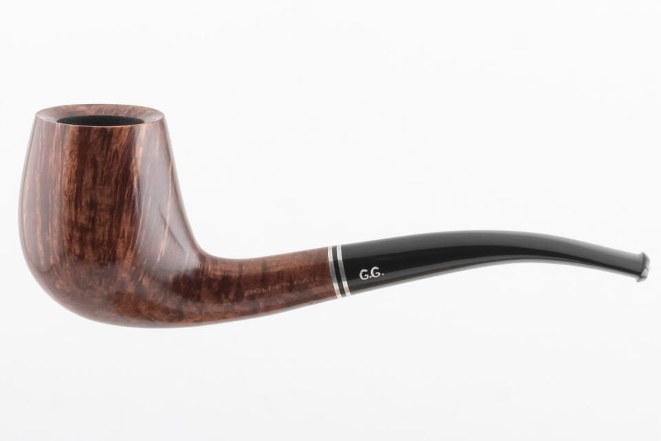 Golden Gate Half Bent Egg Smooth Briar Pipo (Filtresiz)